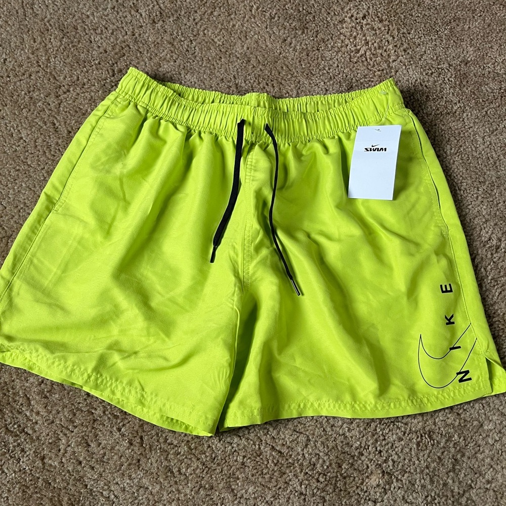 Nike Men's Bright Yellow Swim Shorts